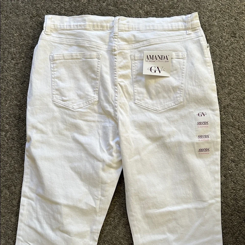 NWT Gloria Vanderbilt Amanda White Denim Jeans - Picture 8 of 9